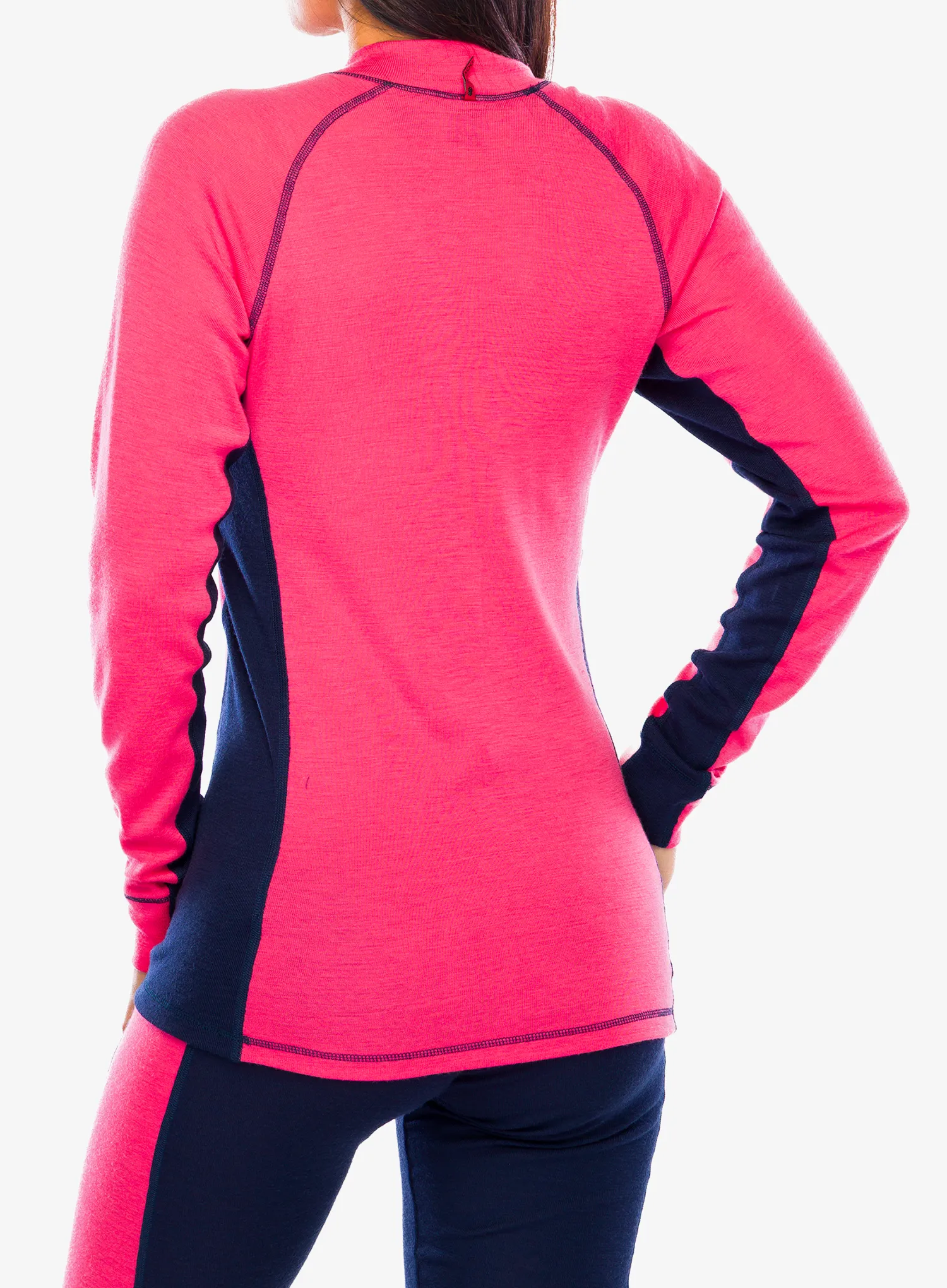 Dámská funkční mikina Dovre 100% Merino Wool Folded - pink