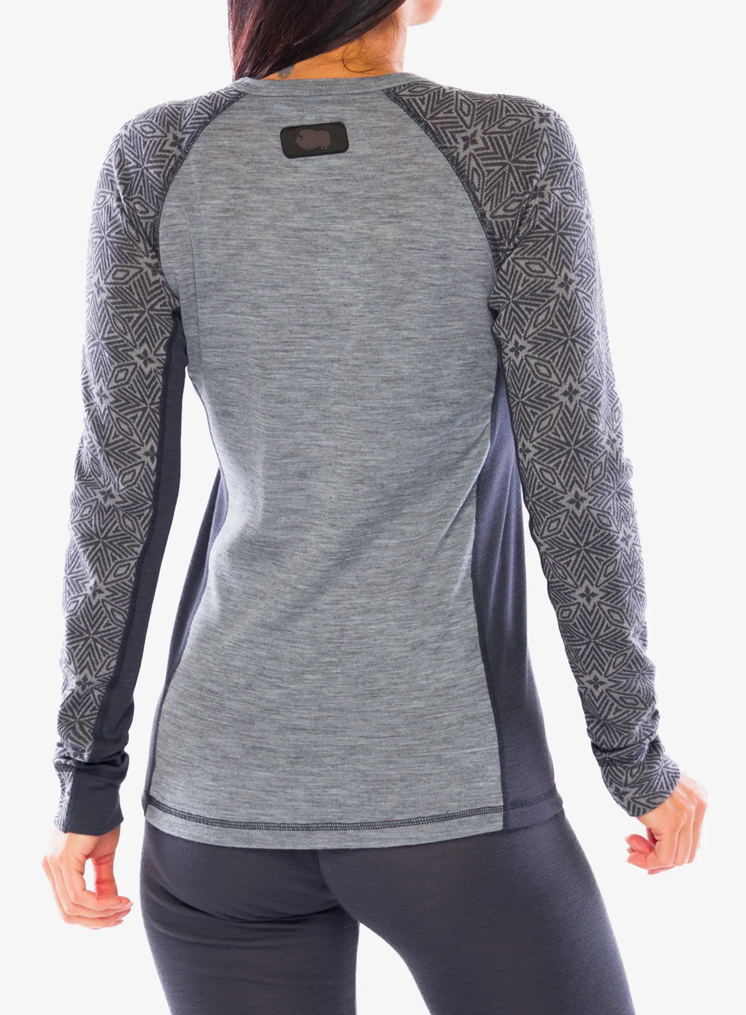 Dámská funkční mikina Dovre 100% Merino Wool LS - grey