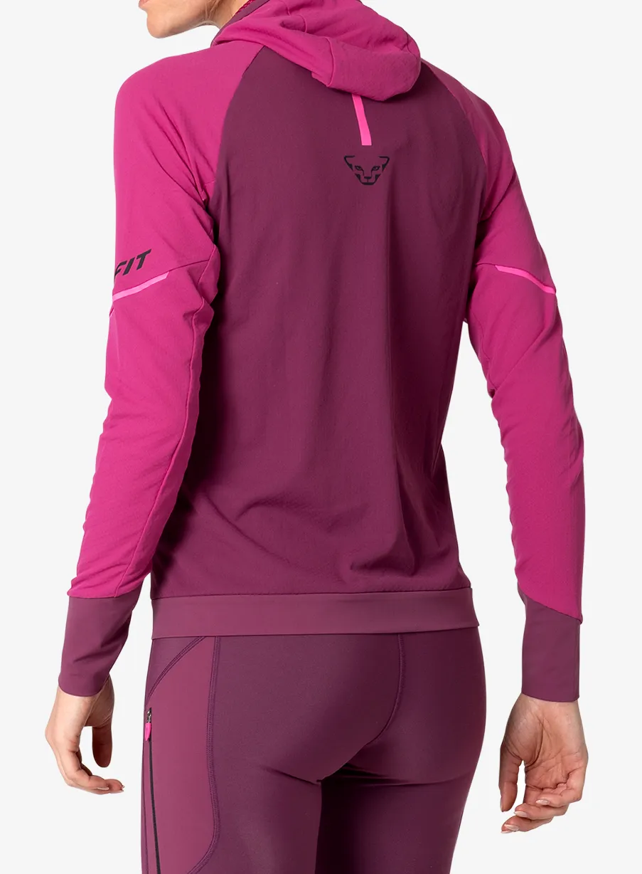 Dámská funkční mikina Dynafit Alpine L/S Hooded Tee - magenta