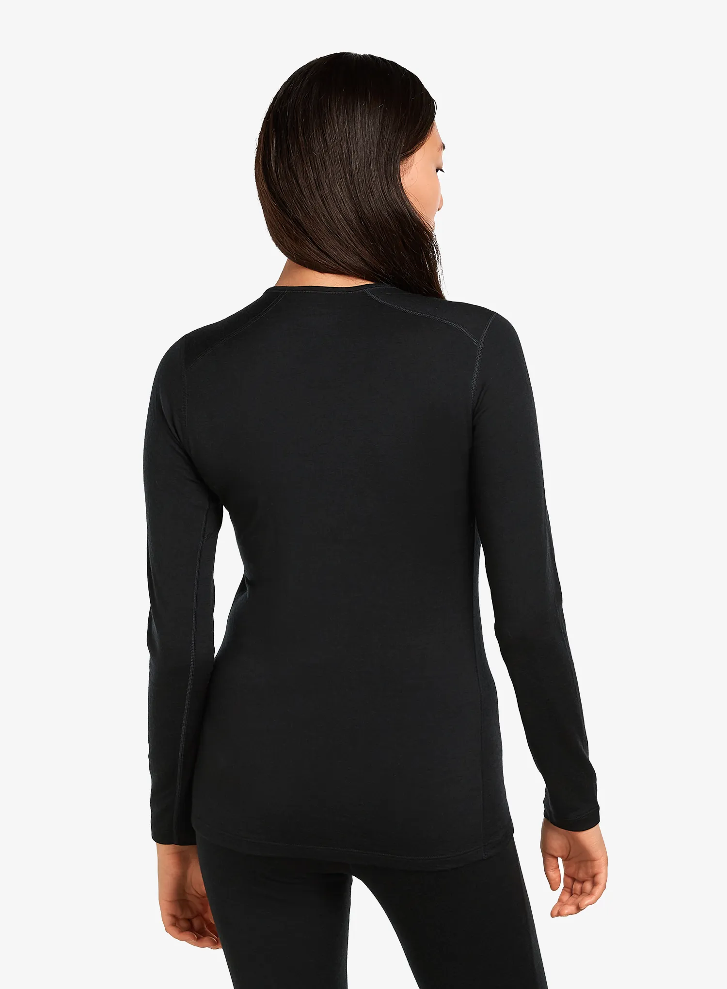 Dámská termální mikina Icebreaker 200 Oasis L/S Crewe - blk