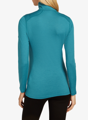 Dámská funkční mikina Icebreaker 200 Oasis L/S Half Zip - topaz