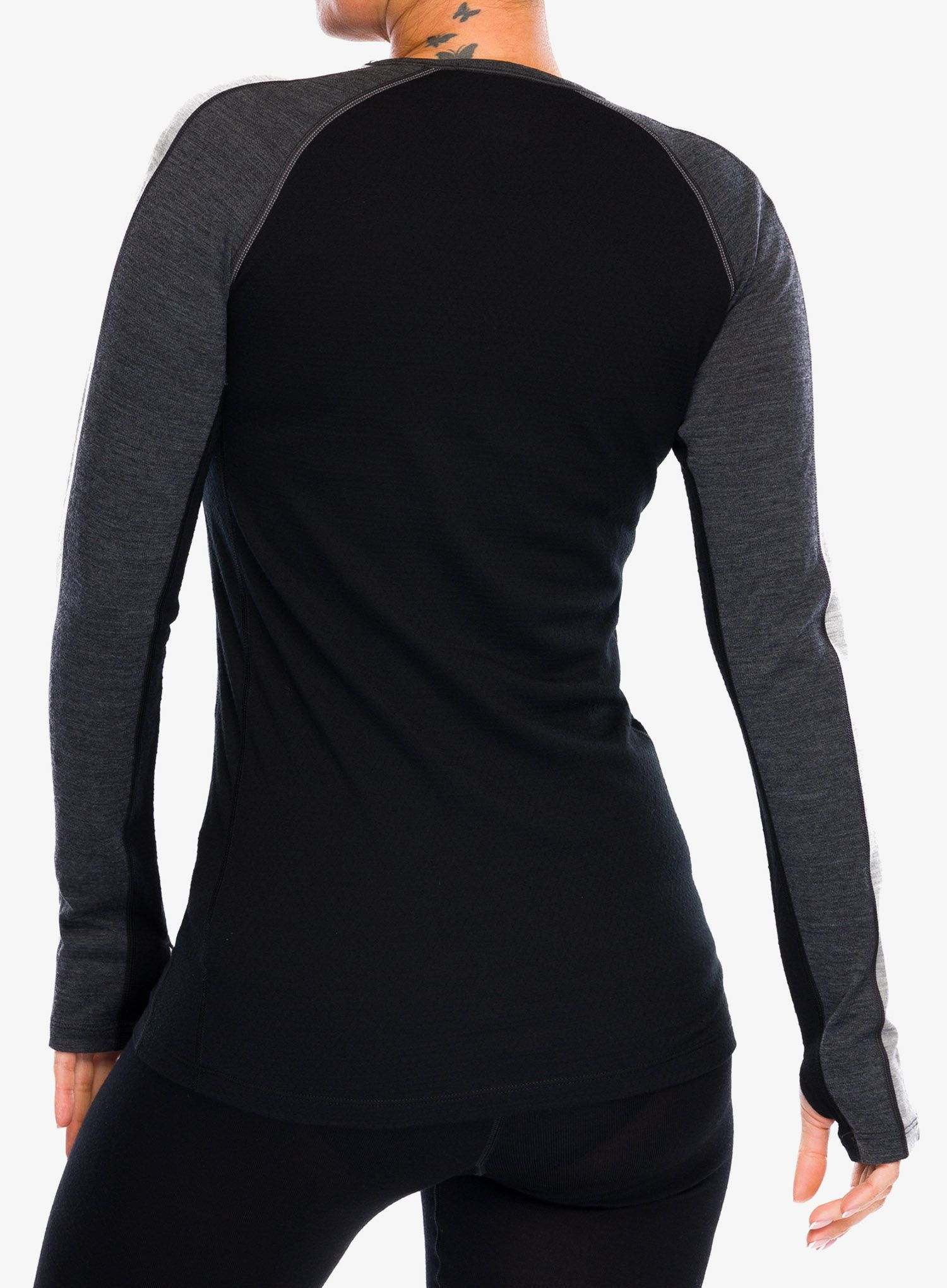 Dámská funkční mikina Icebreaker 200 ZoneKnit LS Crewe - jet/black