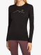 Dámská funkční mikina Icebreaker Merino 200 Oasis LS Crewe Rainer Ridge - black