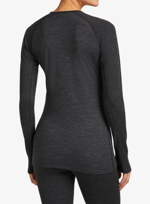 Dámská funkční mikina Icebreaker Merino 260 ZoneKnit LS Crewe - jet hthr