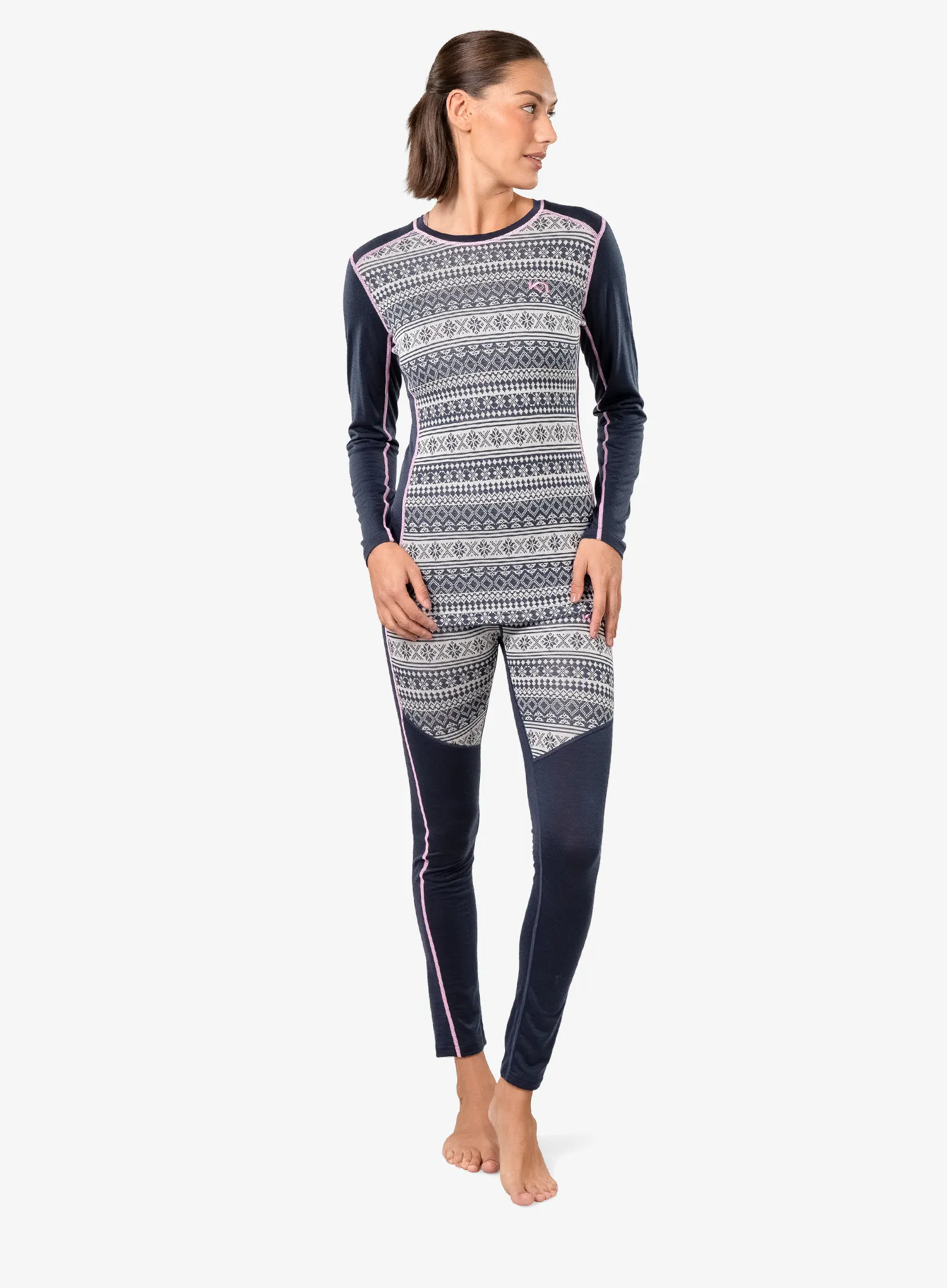 Dámská funkční mikina Kari Traa Mina Long Sleeve - dark navy blue