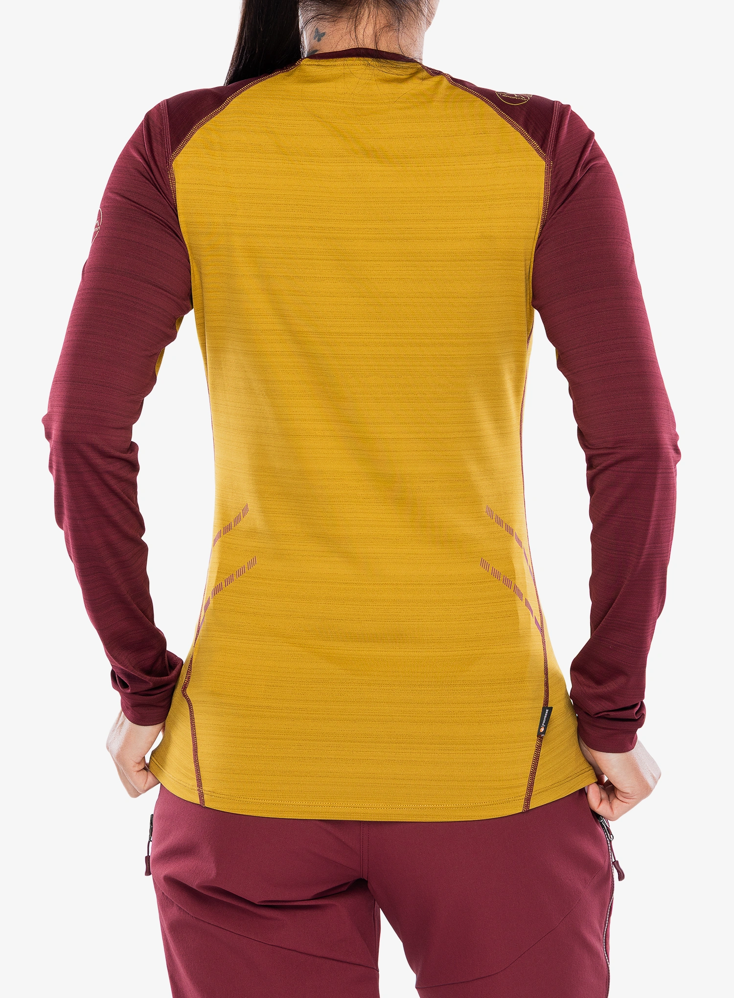 Dámská funkční mikina La Sportiva Tour Long Sleeve - savana/redwood
