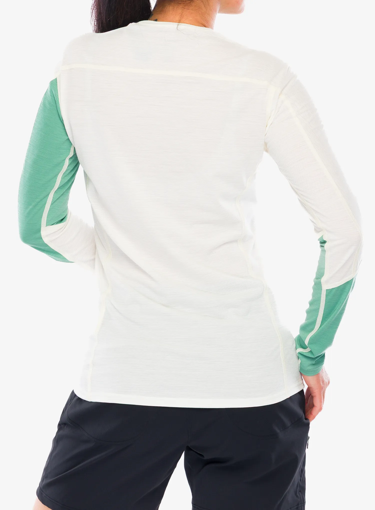 Dámská funkční mikina Norrona Falketind Equaliser Merino Round Neck - malachite green