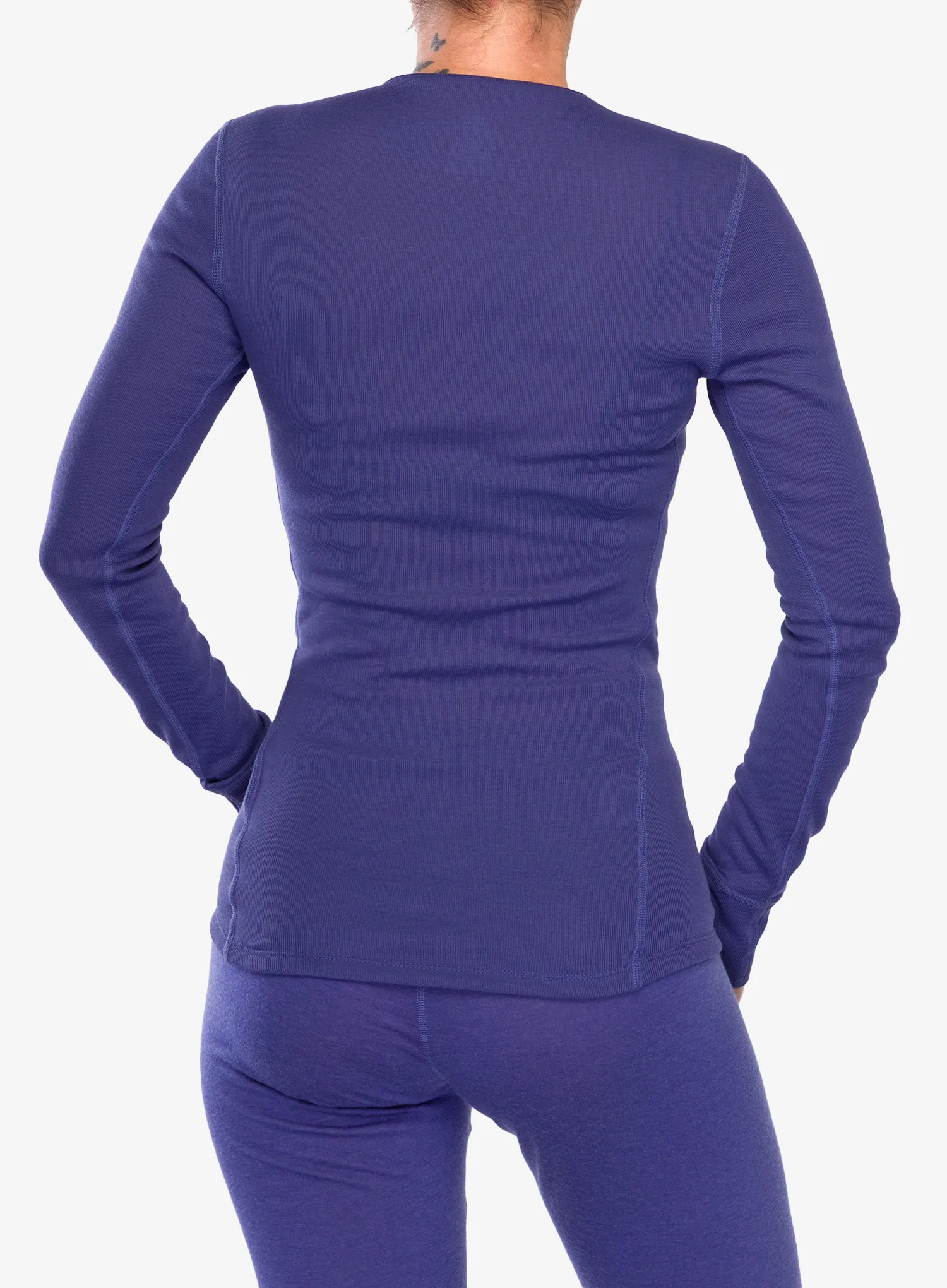 Dámská funkční mikina Odlo Active Warm Eco BL Top Crew Neck LS - skipper blue