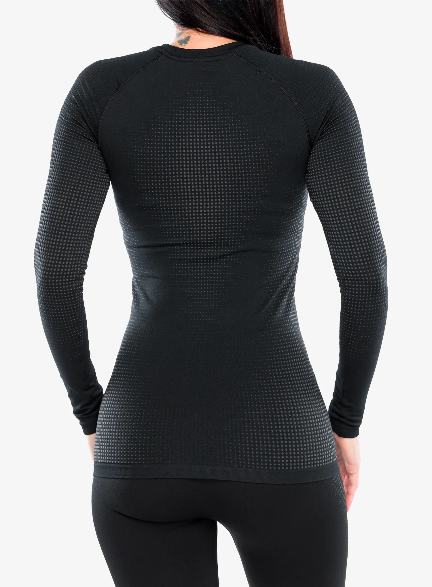 Dámská funkční mikina Odlo Performance Warm BL Top Crew Neck L/S - graphite grey