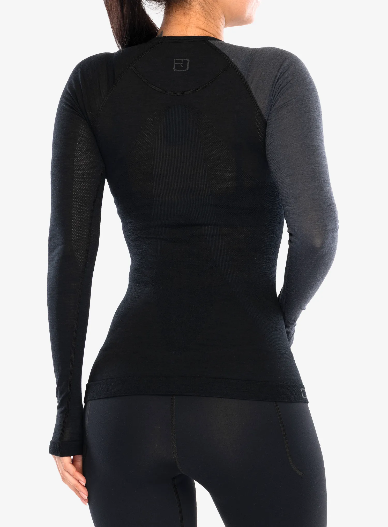 Dámská funkční mikina Ortovox 120 Comp Light Long Sleeve - black raven