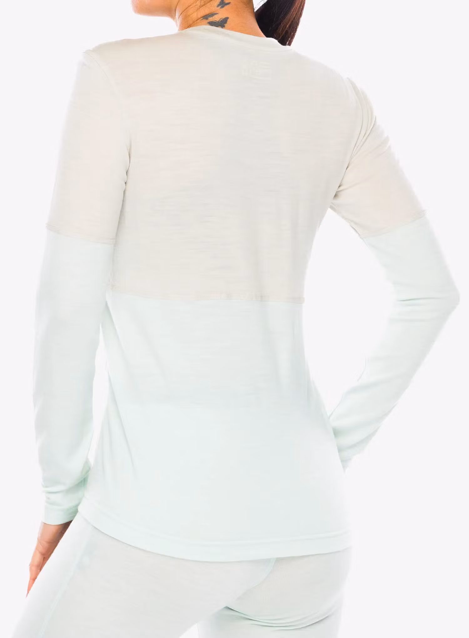 Dámská funkční mikina Ortovox 185 Rock N Wool Long Sleeve - white tea