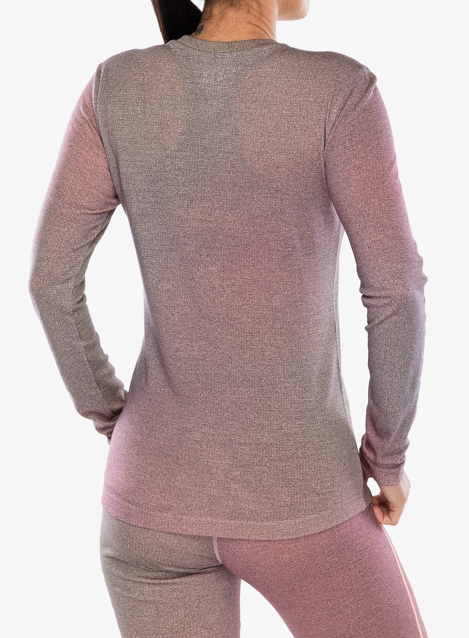 Dámská funkční mikina Ortovox 185 Rock'N'Wool Print LS - aop dawn rose