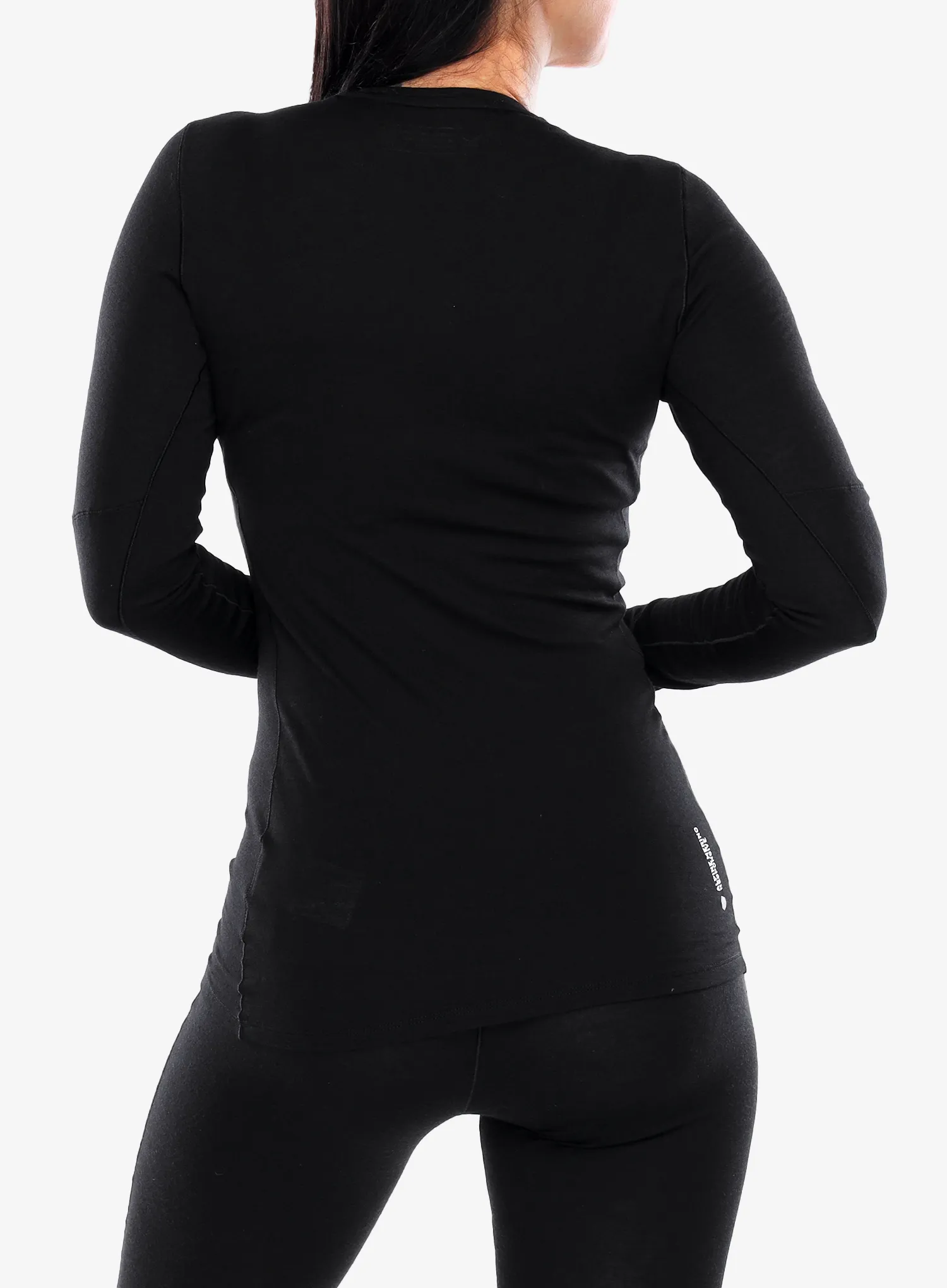 Dámská funkční mikina Salewa Cristallo Warm Amr L/S Tee - black out