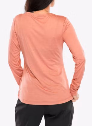 Dámská mikina Salewa Puez Melange Dry L/S Tee - desert pink melange