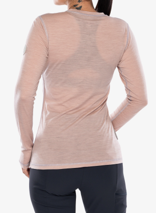 Dámská funkční mikina Sensor Merino Air Tee LS - dusty pink