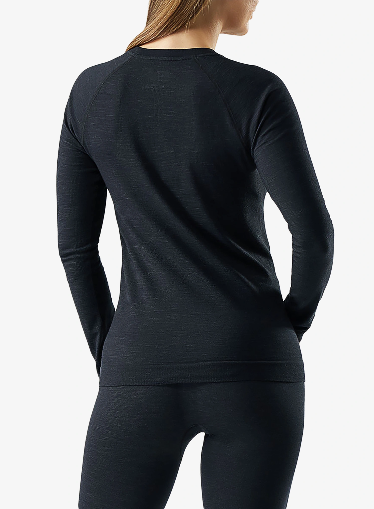 Dámská funkční mikina Smartwool Intraknit All-Season Merino Base Layer Crew - black