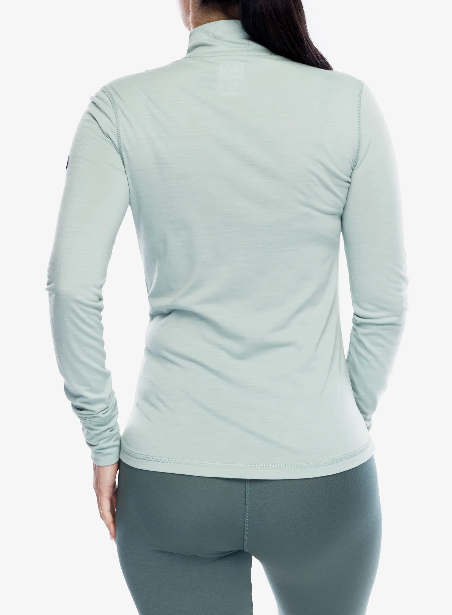 Dámská funkční mikina Super.natural Tundra 175 Turtleneck Flear - light jade/slate gray