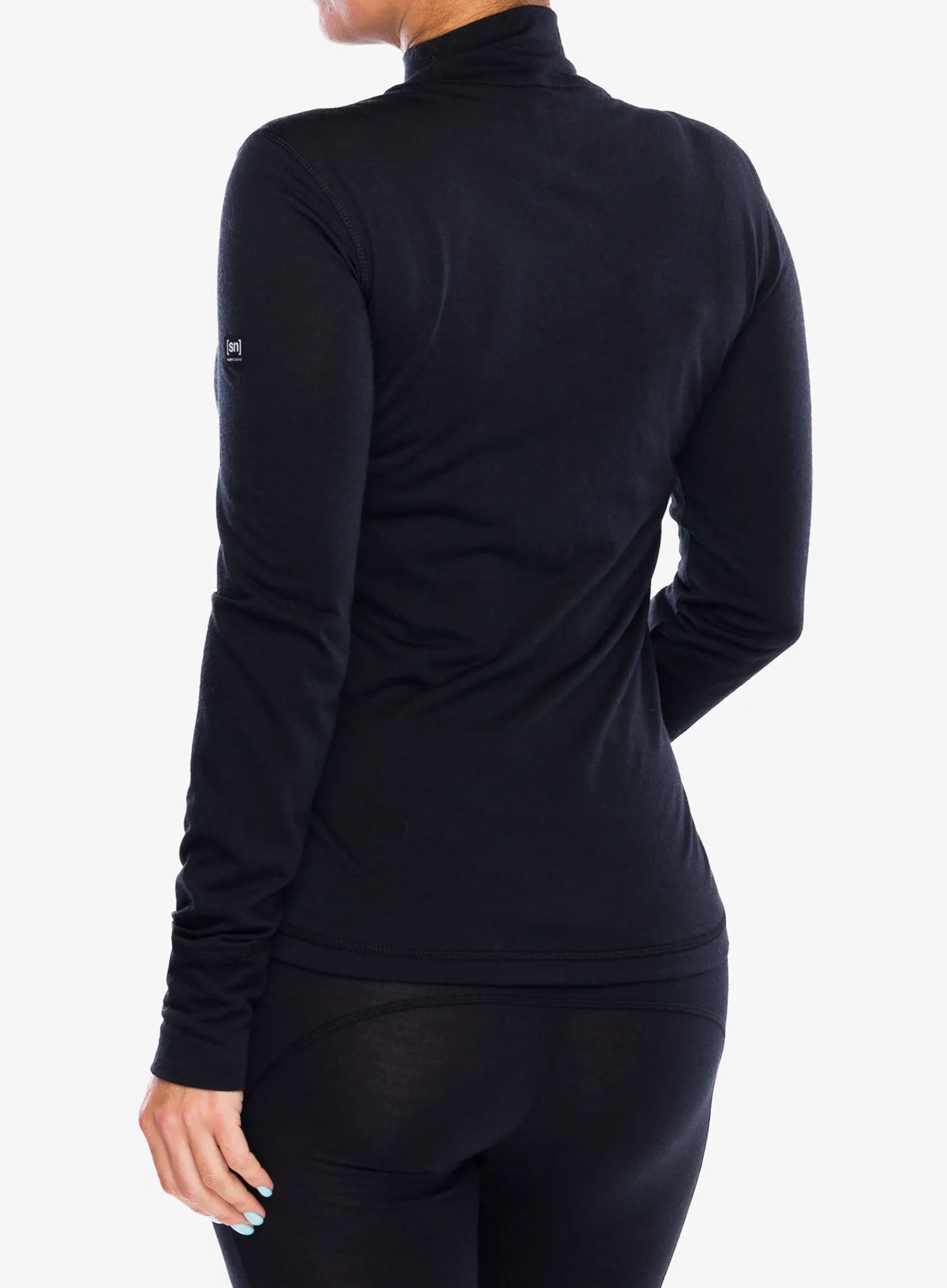 Dámská funkční mikina Super.natural Tundra175 Turtleneck - jet black