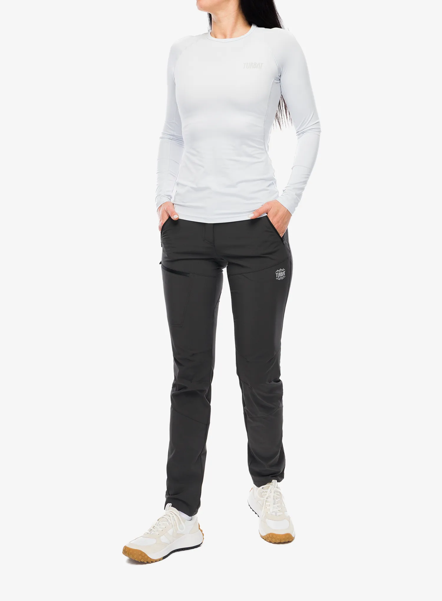 Dámská funkční mikina Turbat Hike Lite LS Thermo T-Shirt - glacier gray