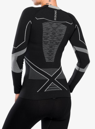Dámská funkční mikina X-Bionic Energy Accumulator Light Shirt LS - x black/light grey