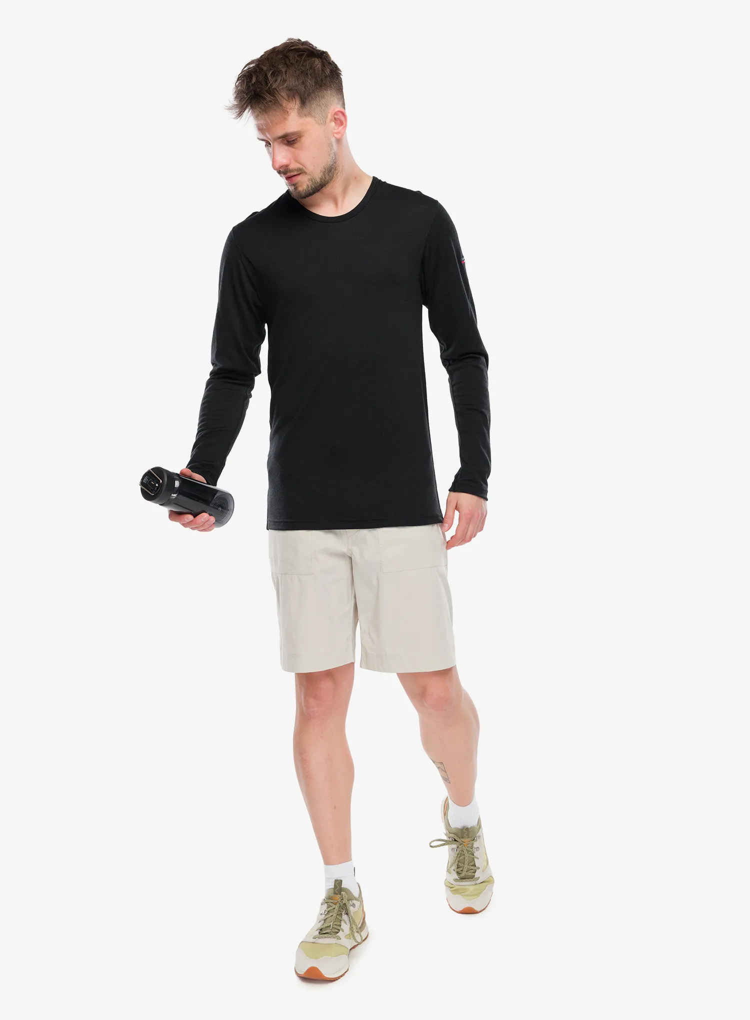 Funkční mikina Devold Breeze Merino 150 Shirt - black