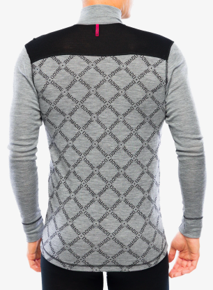 Funkční mikina Dovre 100% Merino Wool Half Zip - grey