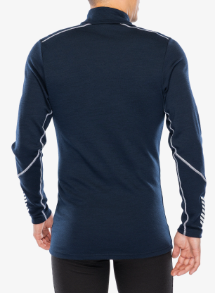 Funkční mikina Helly Hansen LIFA Merino Midweight 1/2 Zip - navy/navy