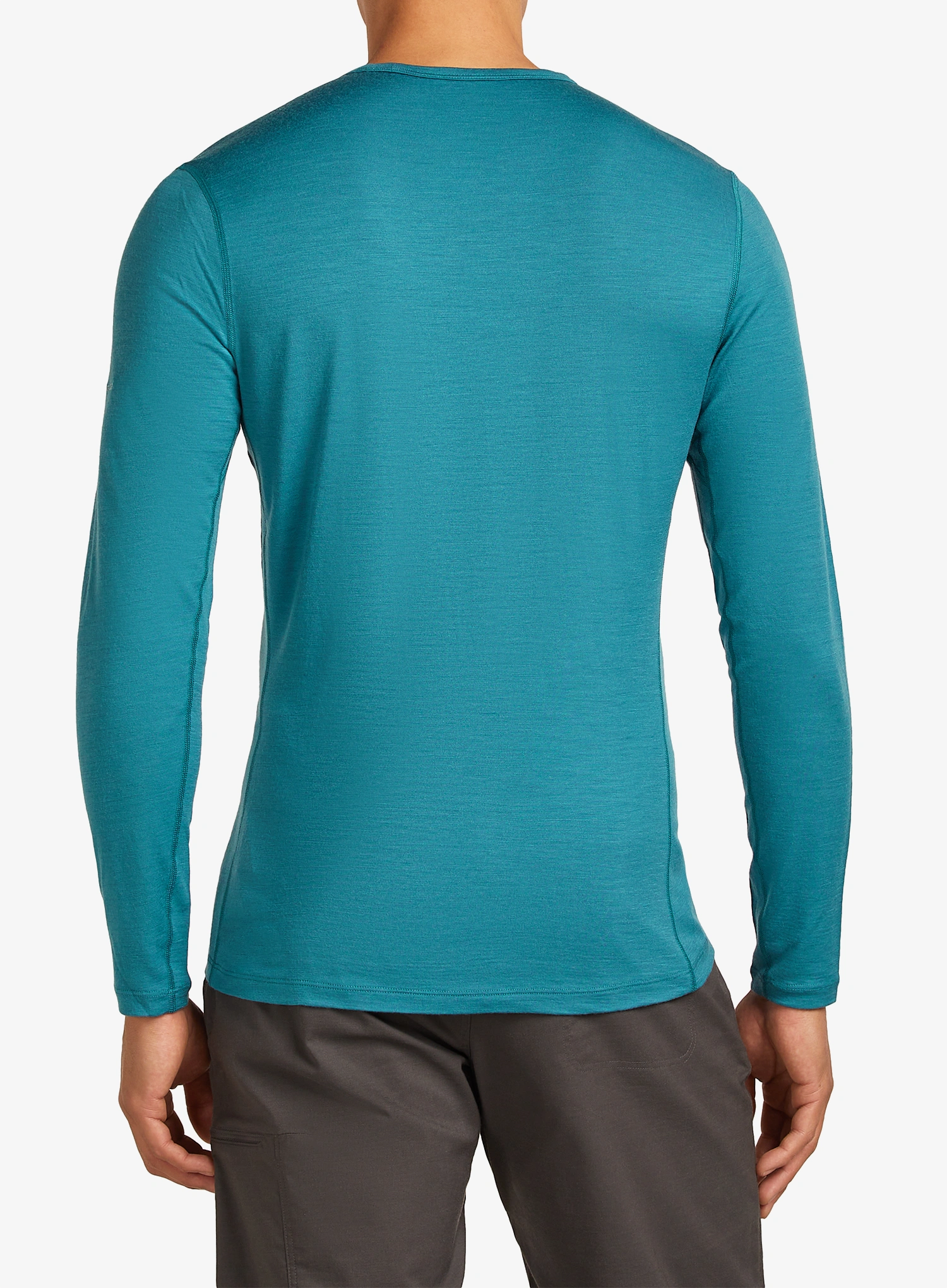 Funkční mikina Icebreaker Merino 200 Oasis LS Crewe Elevation Line - topaz