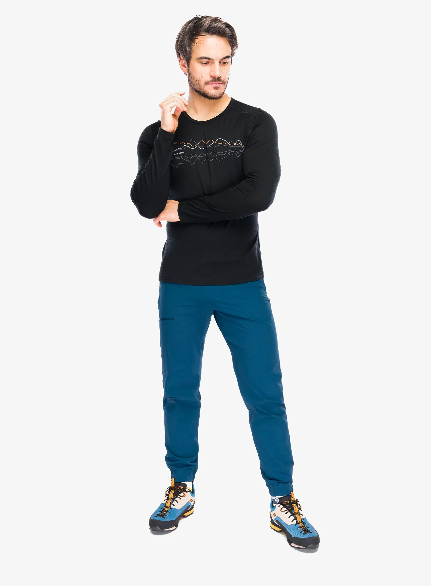 Funkční mikina Icebreaker Merino 200 Oasis LS Crewe Icebreaker - black