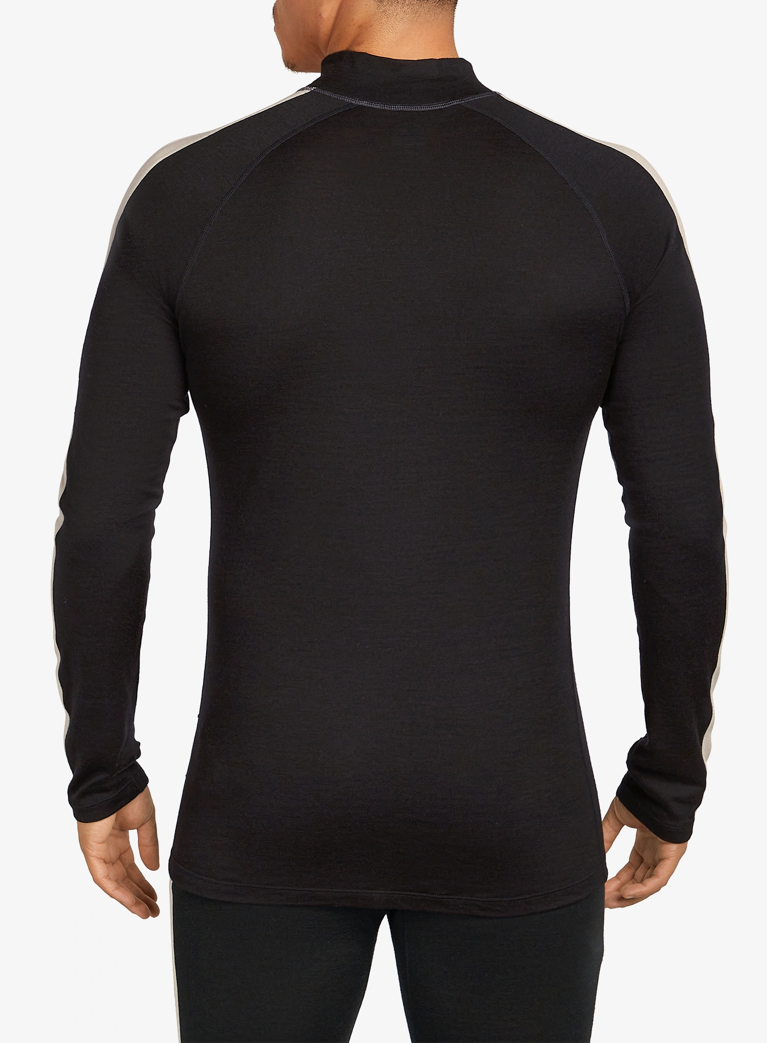 Funkční mikina Icebreaker Merino 200 Oasis+ LS High Neck - black/jet hthr/undyed/cb