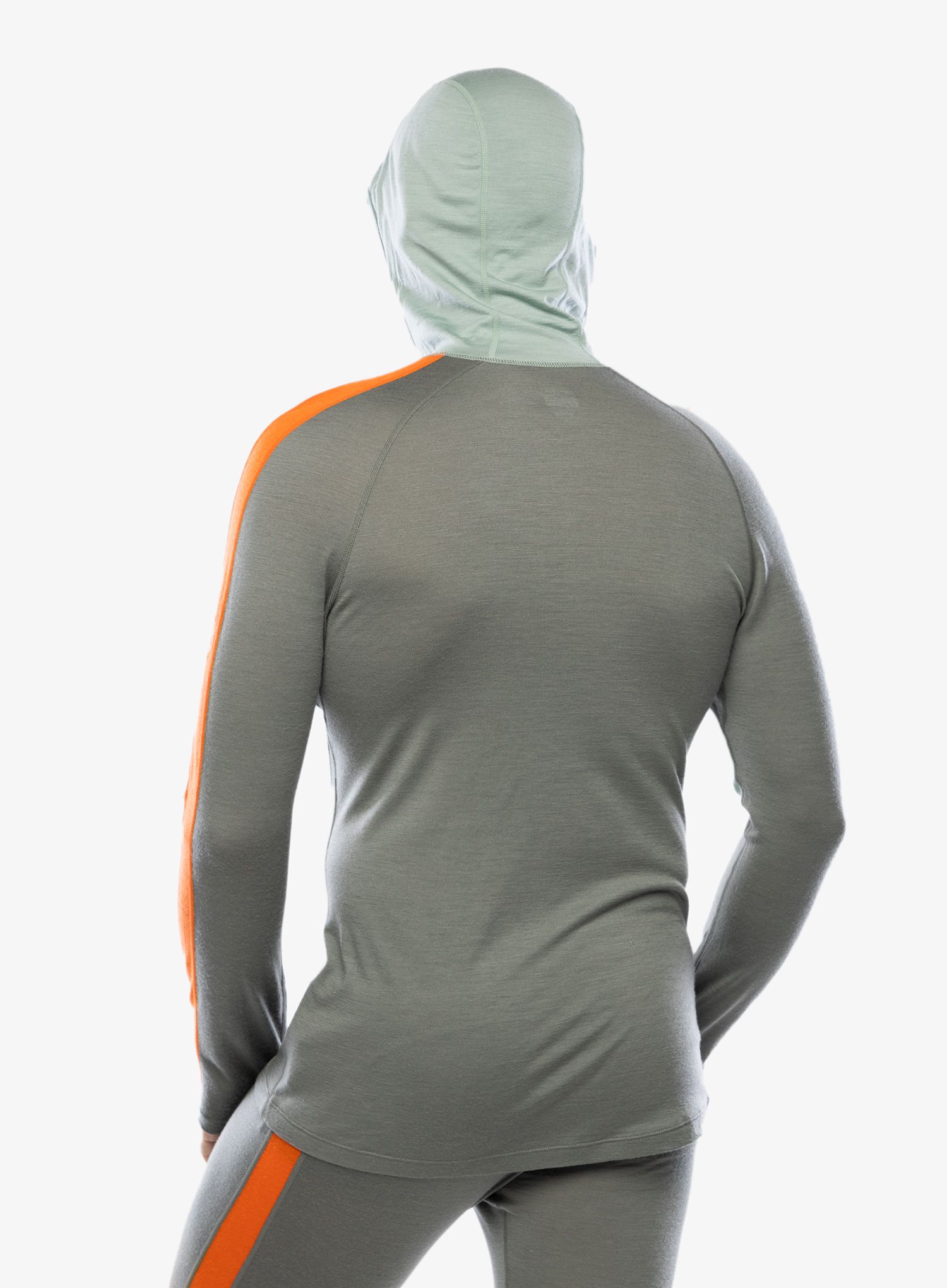 Funkční mikina Icebreaker Merino 200 Sonebula LS Half Zip Hood - galaxy/moss/blaze/cb