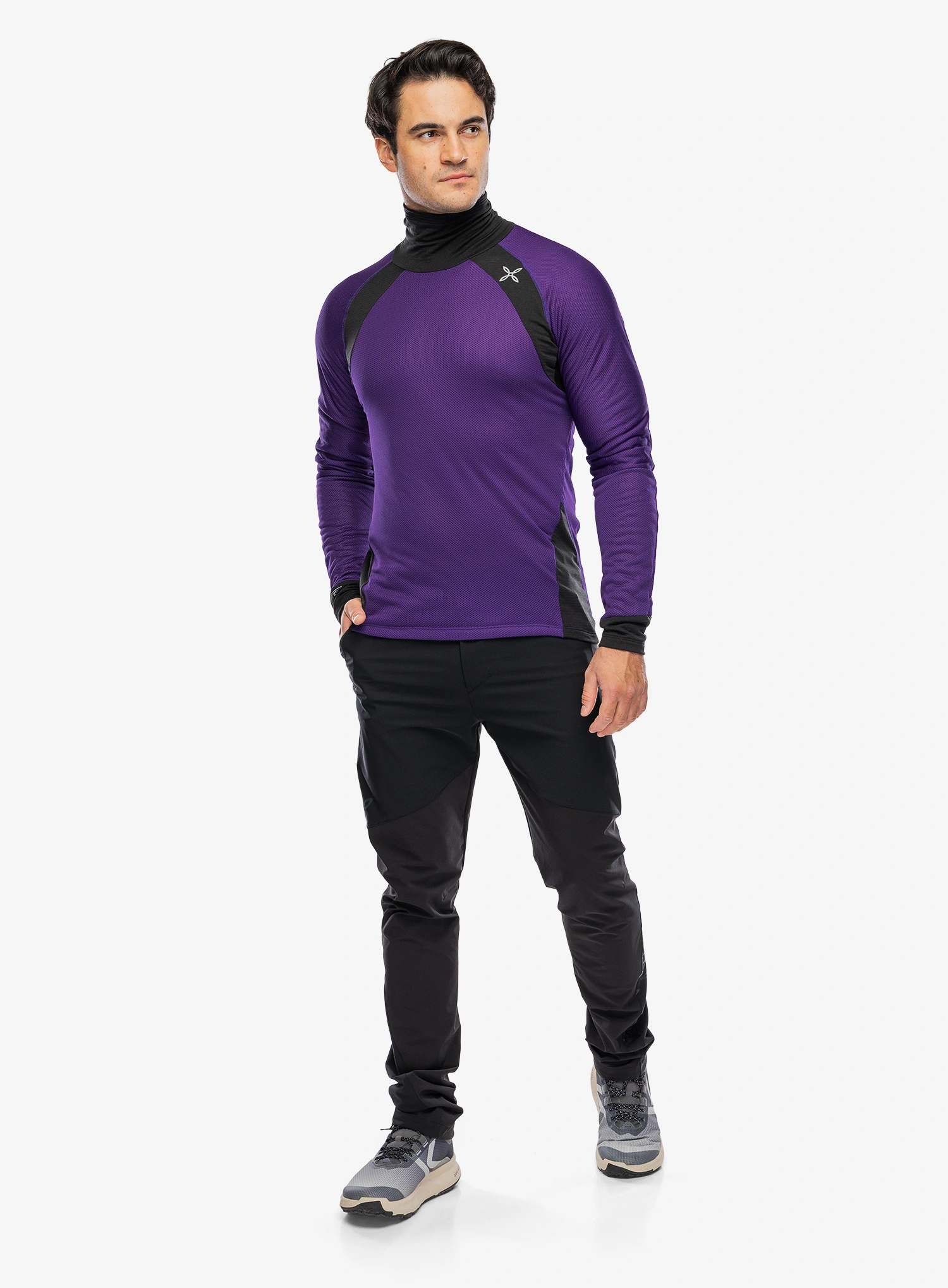 Funkční mikina Montura Vertigo Octa High Neck - petunia/petunia