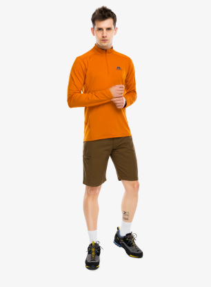 Funkční mikina Mountain Equipment Cerrig LS Zip-T - rust