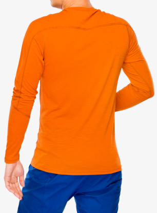 Funkční mikina Norrona Falketind Equaliser Merino Round Neck - gold flame