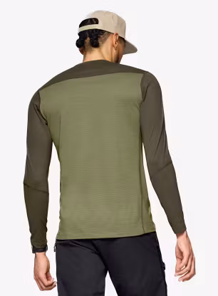 Funkční mikina Norrona Femund PureUll Long Sleeve - loden green