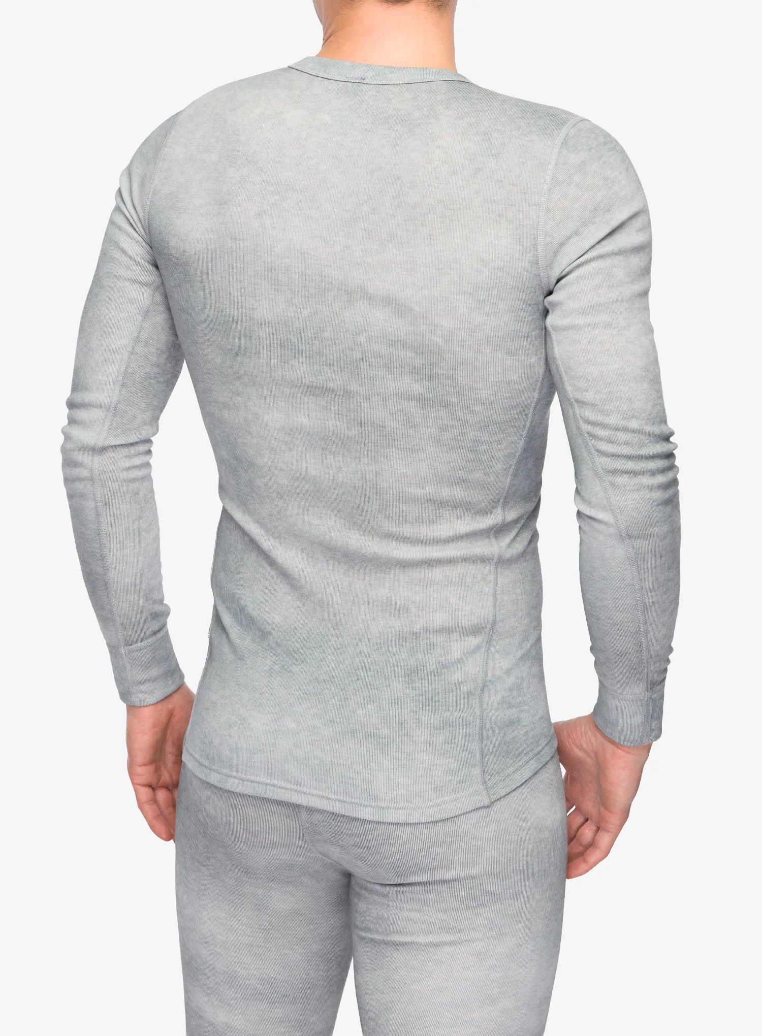 Funkční mikina Odlo Active Warm X Pow BL Top Crew Neck L/S - silver grey