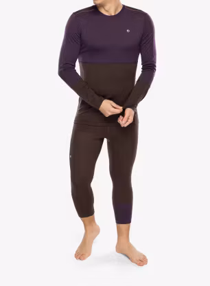Funkční mikina Ortovox 185 Rock N Wool Long Sleeve - dark wild berry