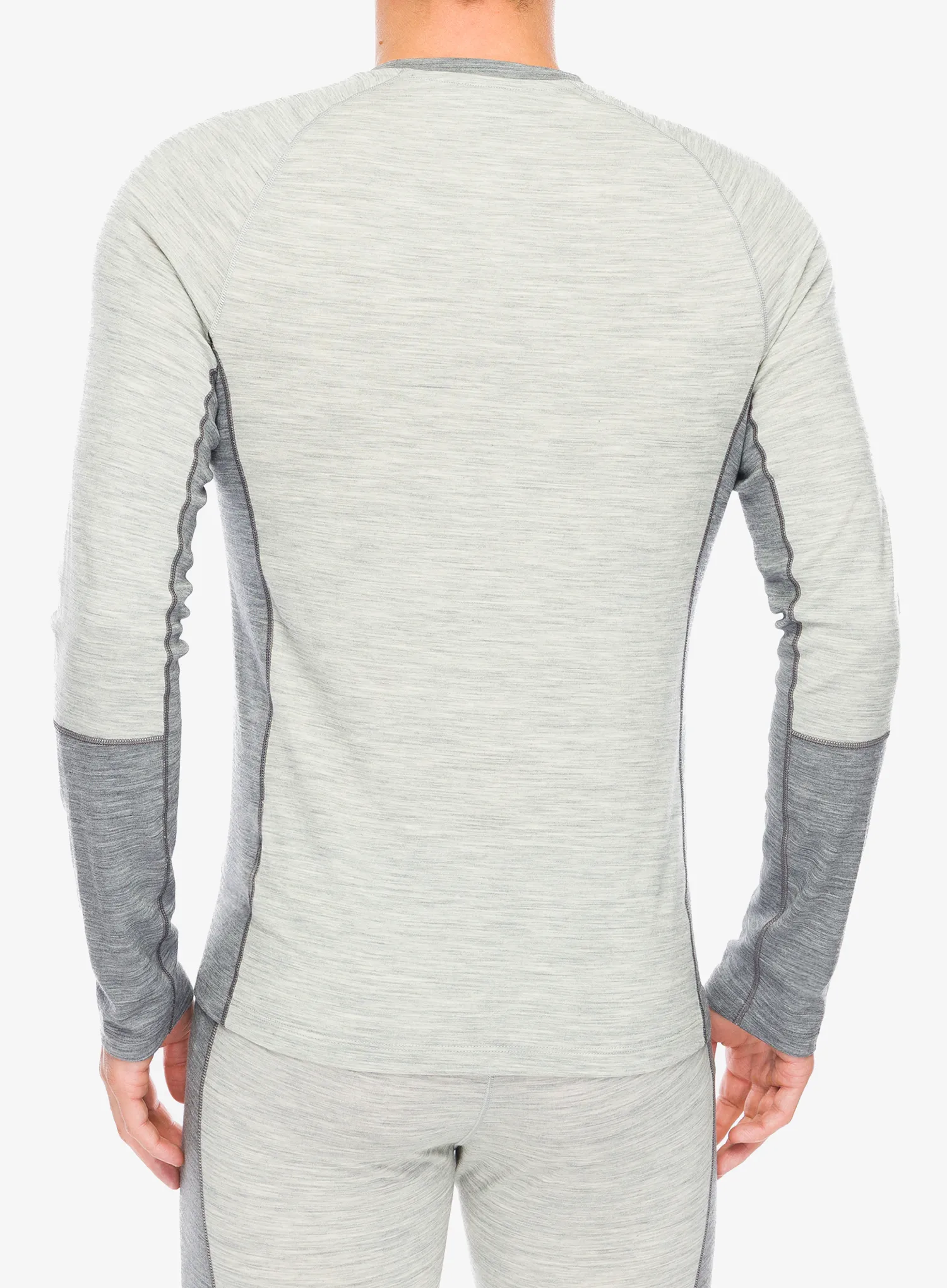 Funkční mikina Peak Performance Magic Crew Wool-Blend BL - med grey mel/grey mel