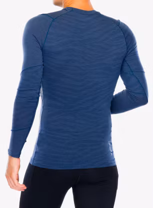 Funkční mikina Salewa Cristallo Warm Amr L/S Tee - dark denim