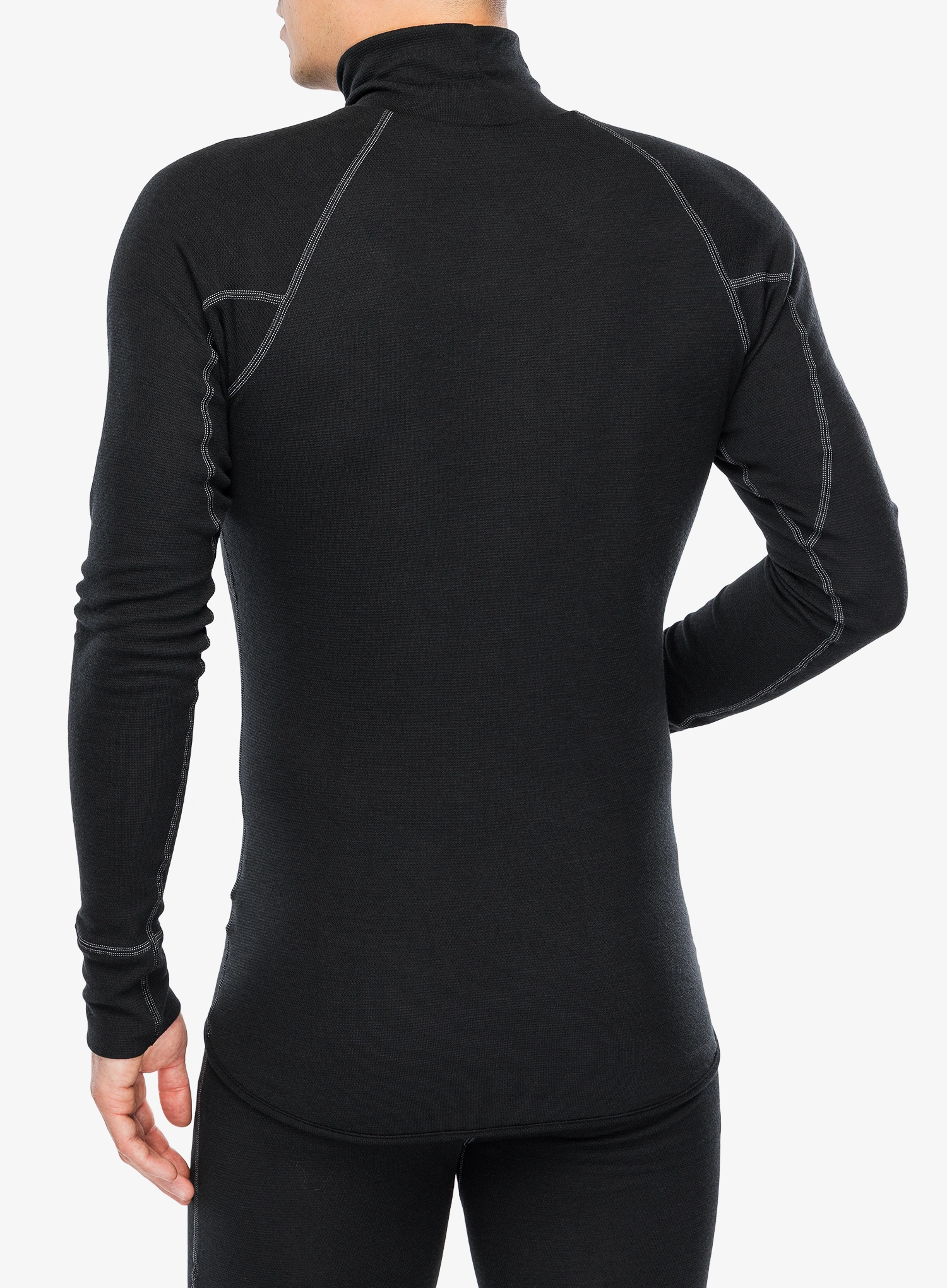 Funkční mikina Sensor Double Face Turtleneck Tee LS - black