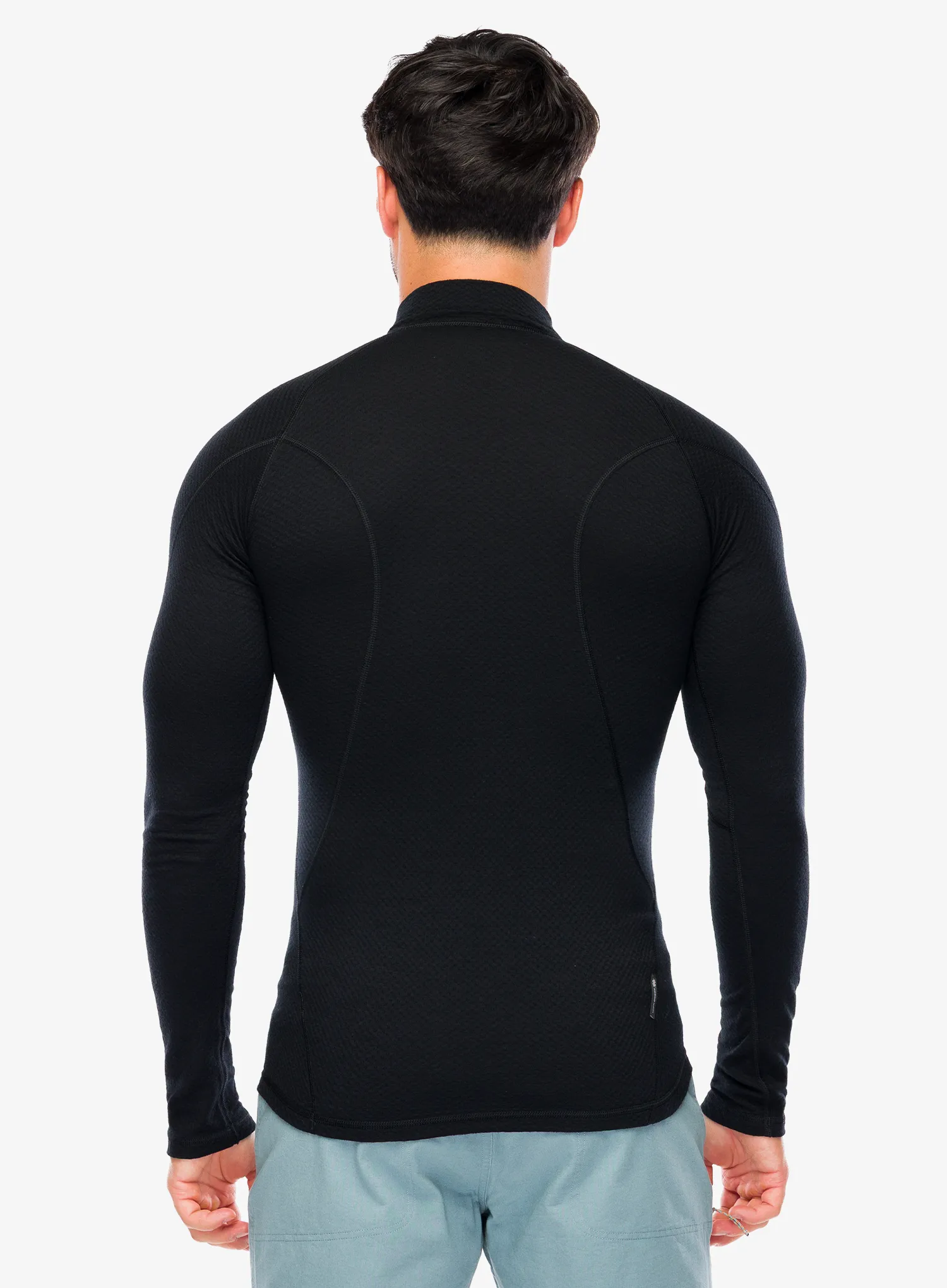 Funkční mikina Sensor Merino DF Tee L/S Zip - black