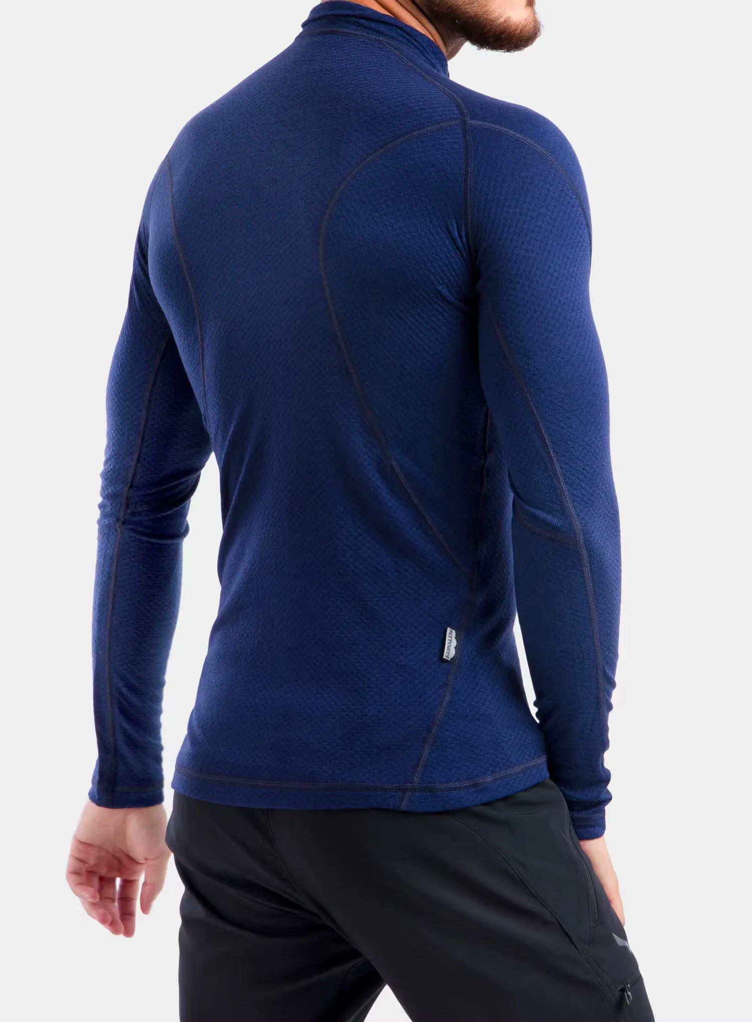 Termoaktivní mikina Sensor Merino DF Tee L/S Zip - deep blue