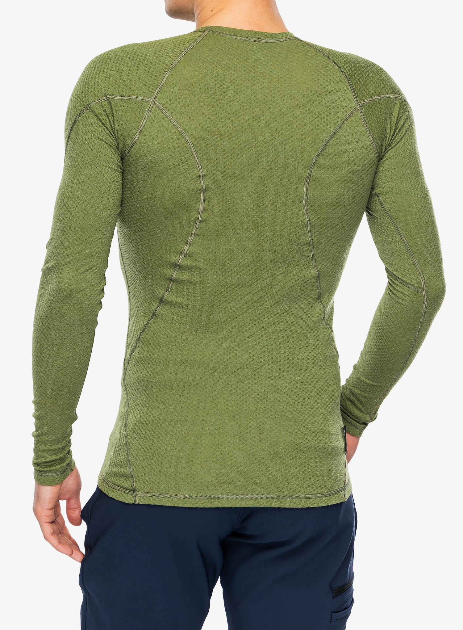 Funkční mikina Sensor Merino DF Tee LS Camp - safari green