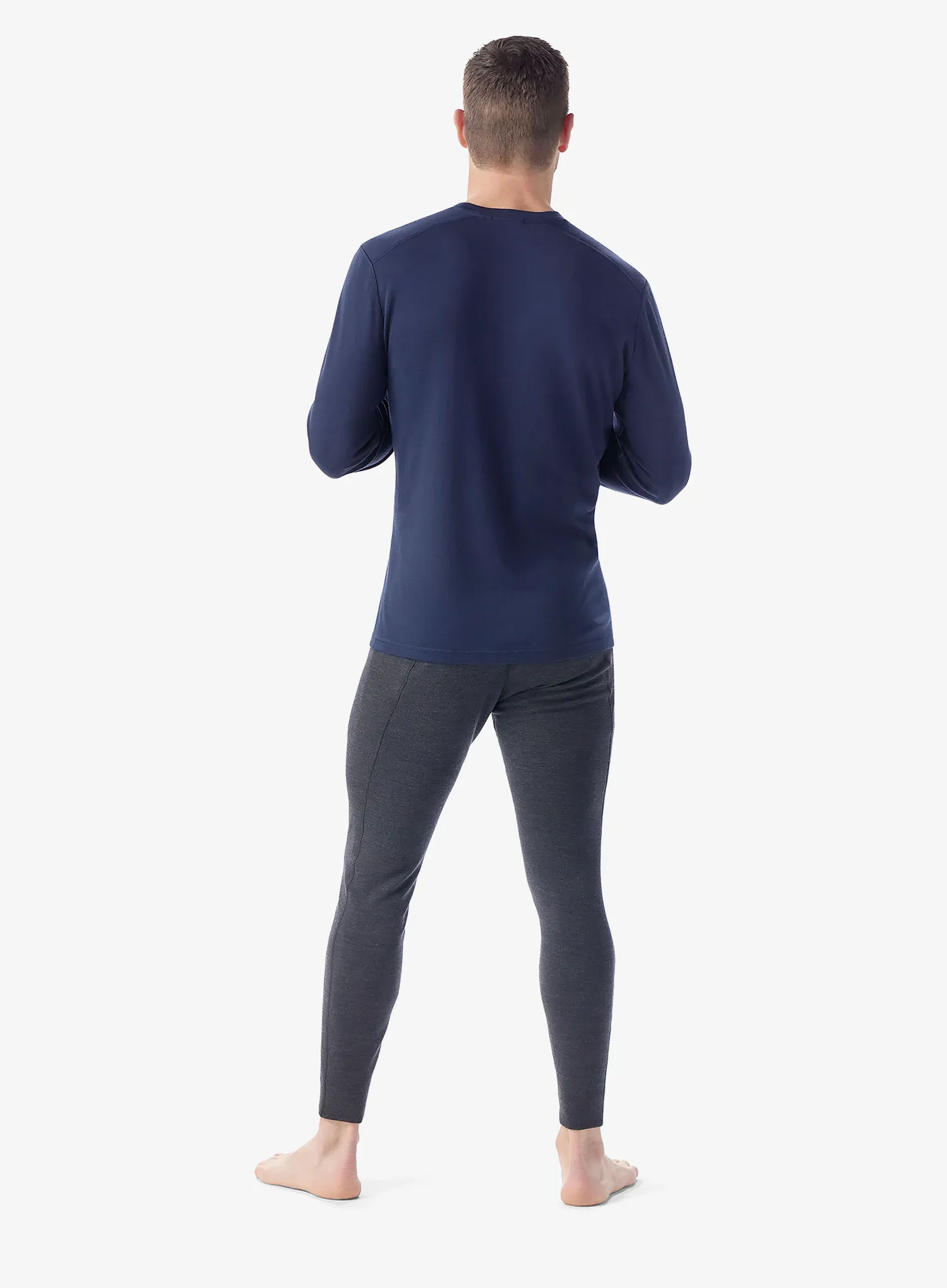 Funkční mikina Smartwool Classic Thermal Merino Base Layer Crew Boxed - deep navy