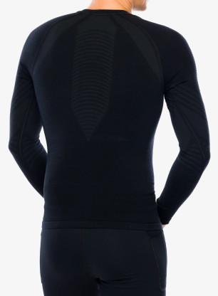 Funkční mikina Smartwool Intraknit Active Base Layer Crew - black/black