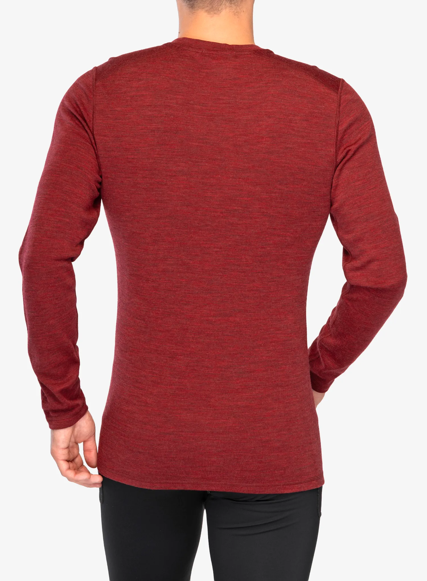 Funkční mikina Smartwool Merino 250 Baselayer Crew - currant heather