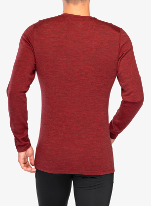 Funkční mikina Smartwool Merino 250 Baselayer Crew - currant heather