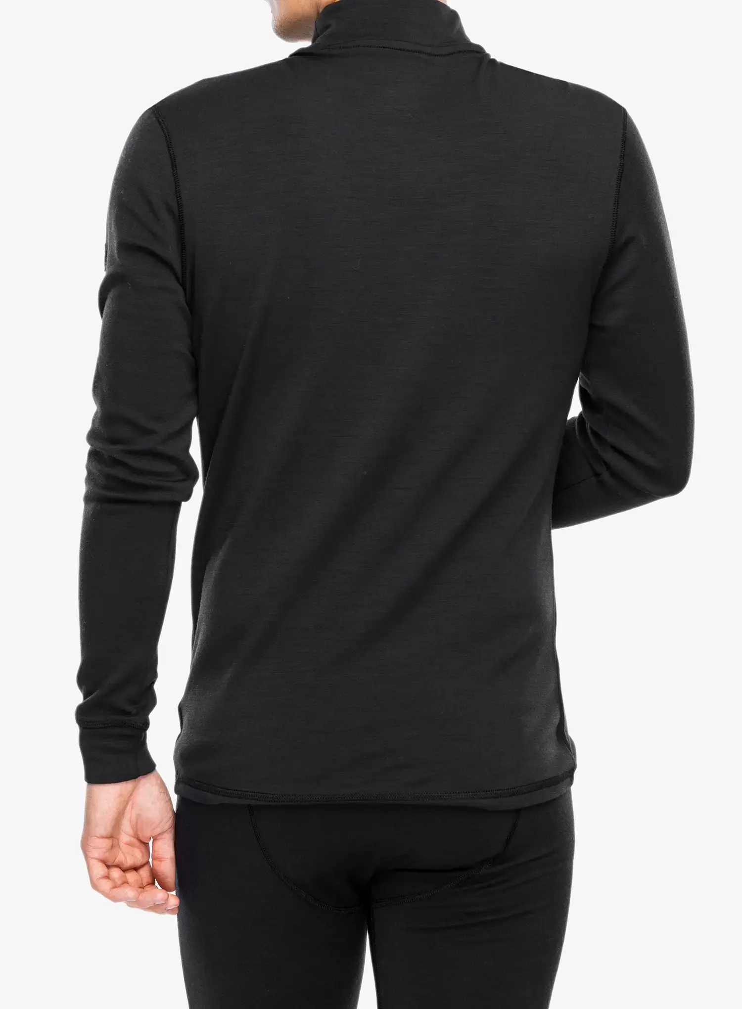 Funkční mikina Super.natural Hot 6 Pack Turtleneck - jet black