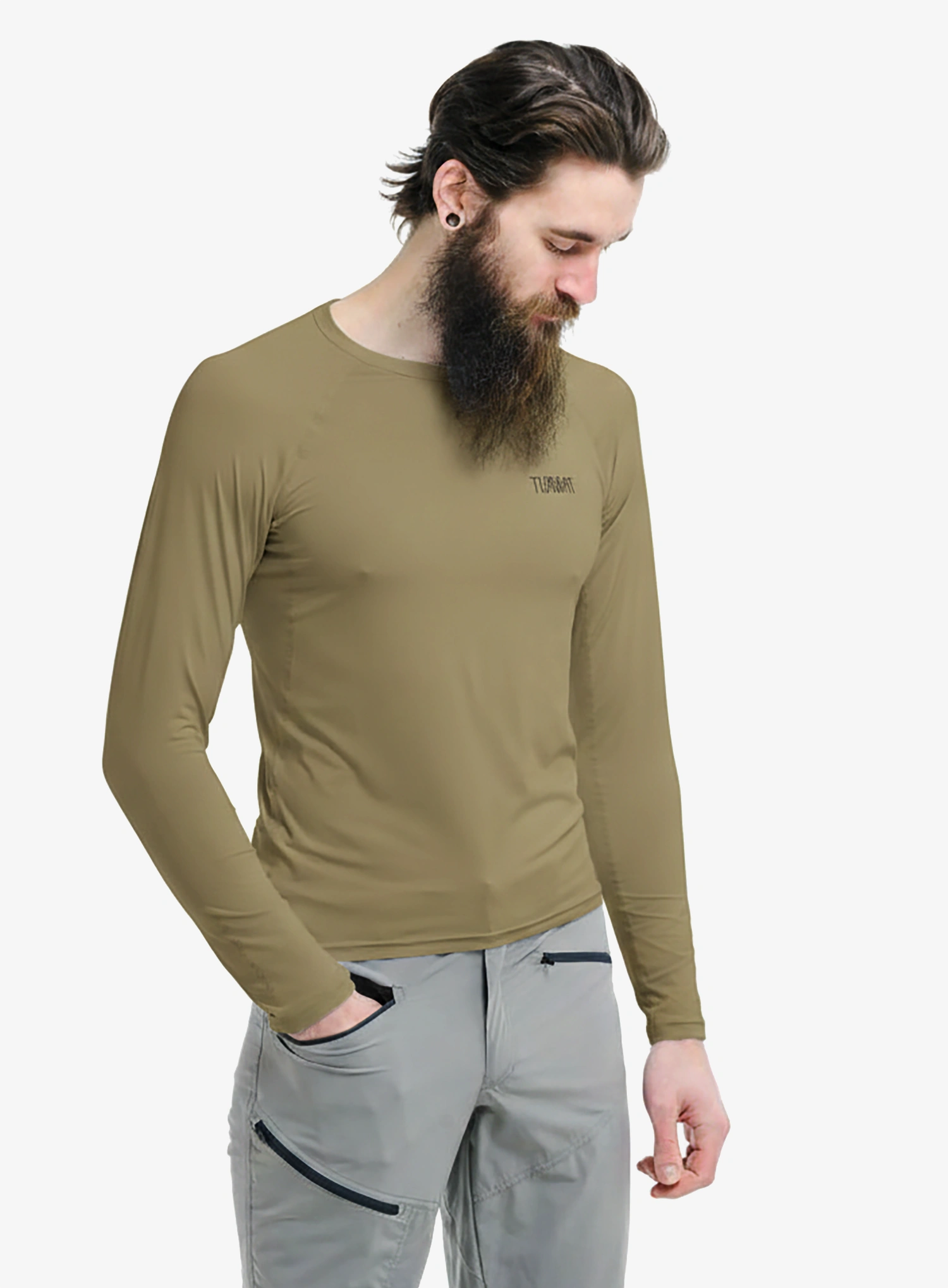 Funkční mikina Turbat Hike Lite LS Thermo T-Shirt - cornstalk sand