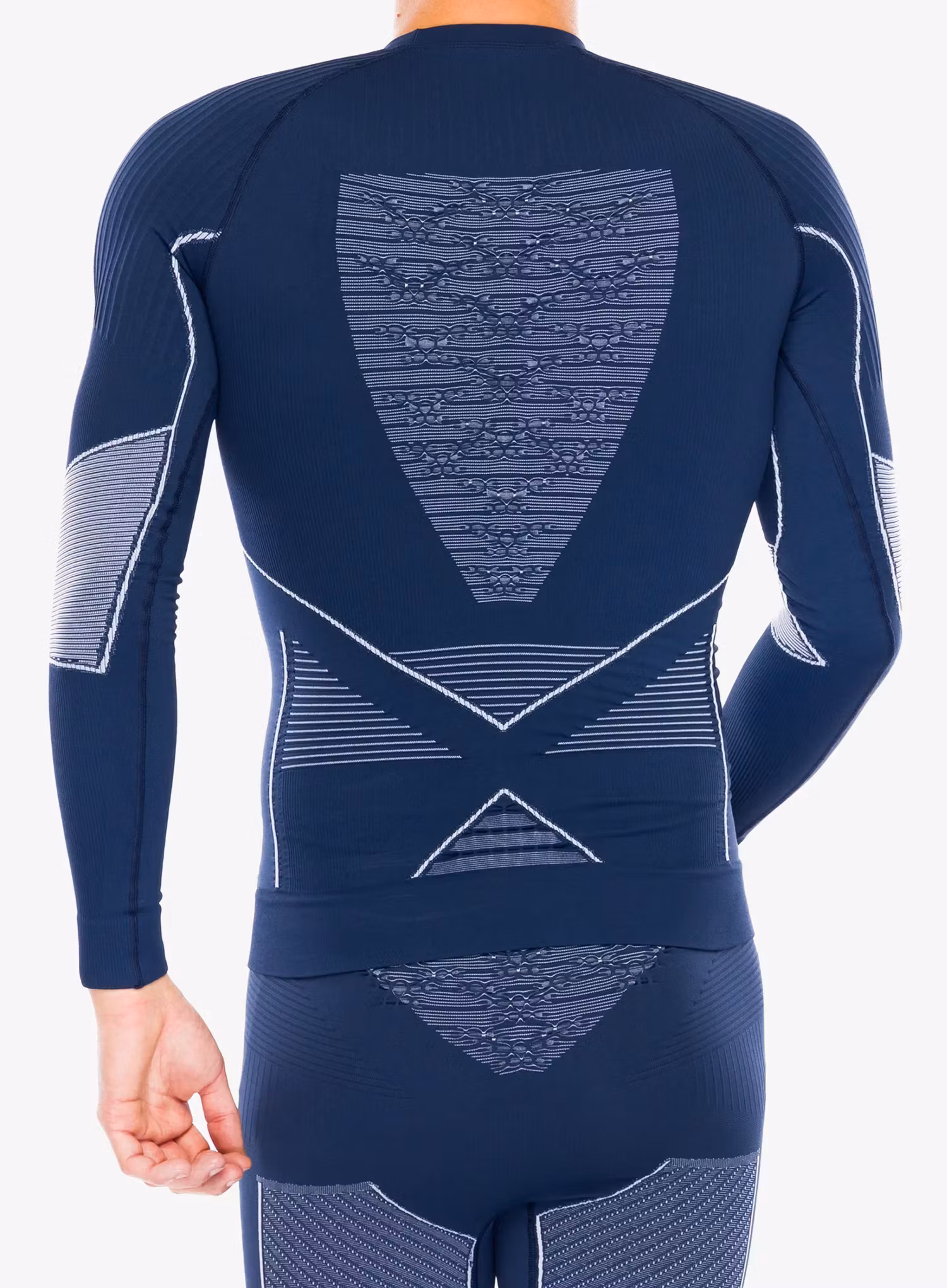 Funkční mikina X-Bionic Energy Accumulator 4.0 Shirt Round Neck - marine/optical white